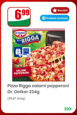 Pizza Rigga salami pepperoni Dr. Oetker promocja w Dino