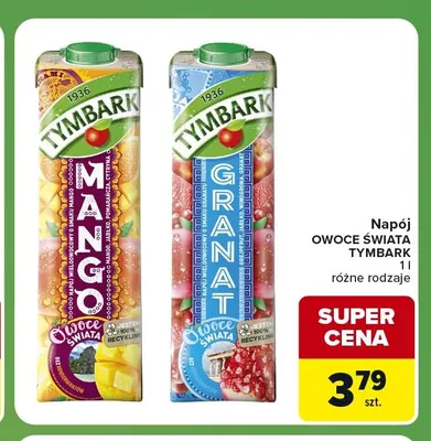 Napój owoce świata Tymbark Mango promocja w Carrefour Express