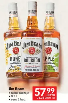 Whisky Jim Beam różne rodzaje promocja w Makro