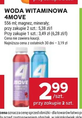 Woda witaminowa 4Move promocja w Stokrotka