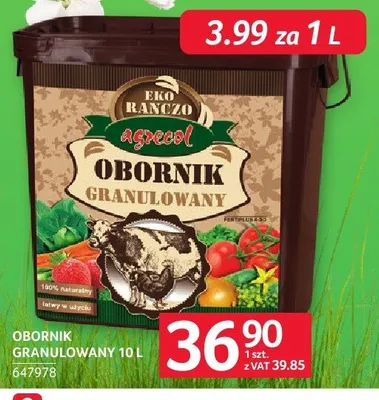 Obornik granulowany EKO RANCZO AGRECOL promocja w Selgros