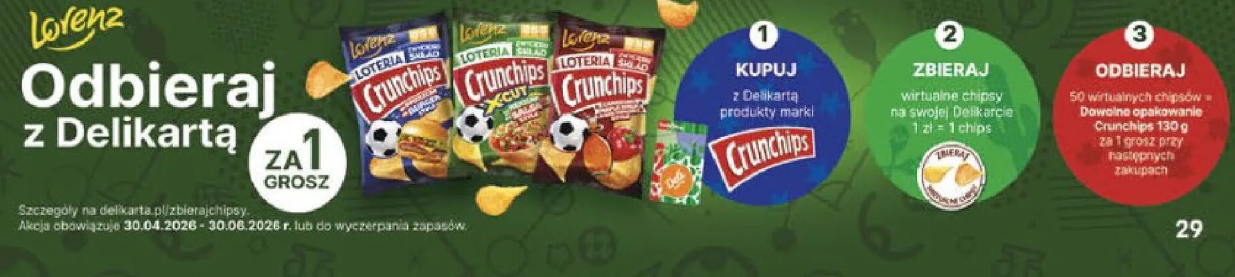 Chipsy Crunchips promocja w Delikatesy Centrum
