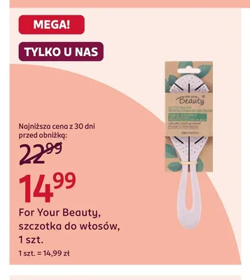 Szczotka do włosów For Your Beauty promocja w Rossmann