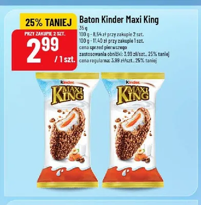Baton Kinder Maxi King promocja w POLOmarket