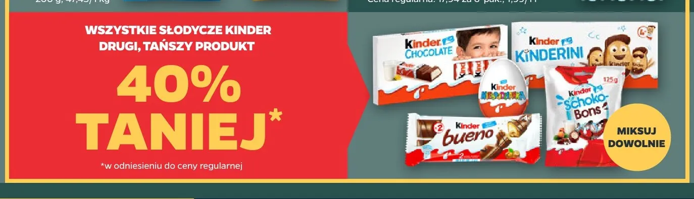 Herbatniki Kinderini Kinder promocja w Netto