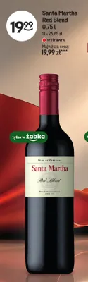 Wino czerwone Santa Martha Red Blend promocja w Żabka