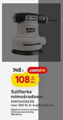 Szlifierka mimośrodowa promocja w Castorama