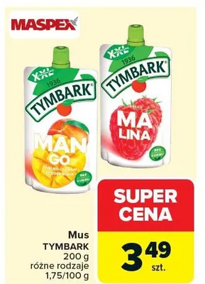 Mus 200 g różne rodzaje promocja w Carrefour Market