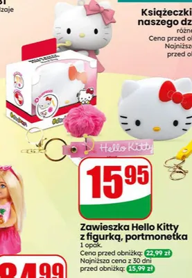 Zawieszka Hello Kitty z figurką portmonetka promocja w Dino