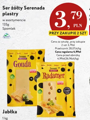 Ser żółty gouda w plastrach Serenada promocja w Market Point