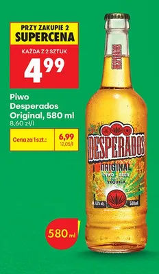 Piwo Desperados Original promocja w Biedronka