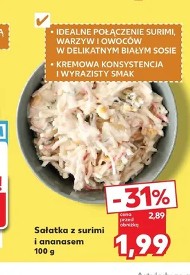 Sałatka z surimi i ananasem promocja w Kaufland