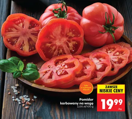 Pomidor karbowany na wagę promocja w Biedronka