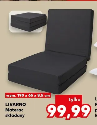 Materac składany Livarno 190x65x8,5 cm promocja w Kaufland
