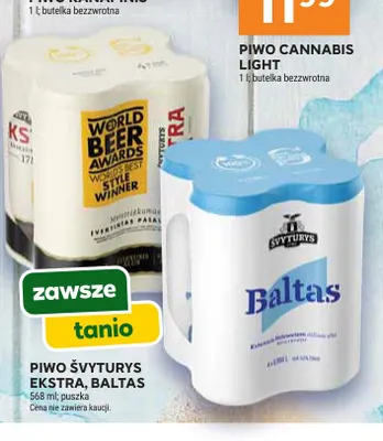 Piwo Švyturys Baltas promocja w Stokrotka