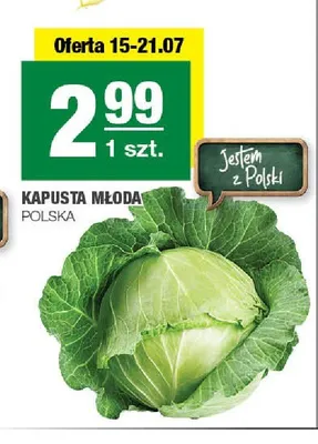 Kapusta młoda promocja w SPAR