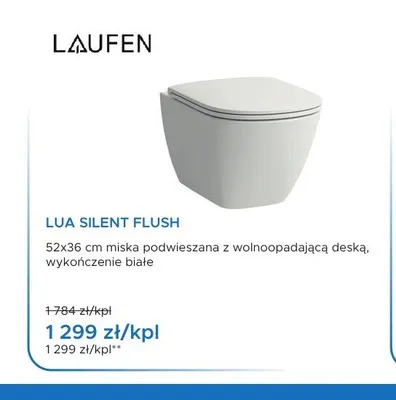 Miska WC wisząca Laufen Lua Silent Flush promocja w Blu Salony Łazienek