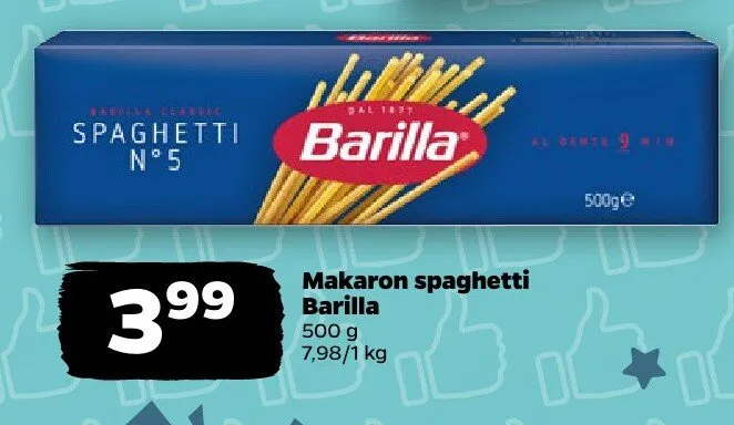 Makaron spaghetti  promocja w Netto