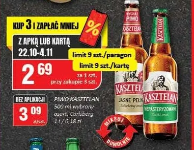 Piwo Kasztelan promocja w Chorten