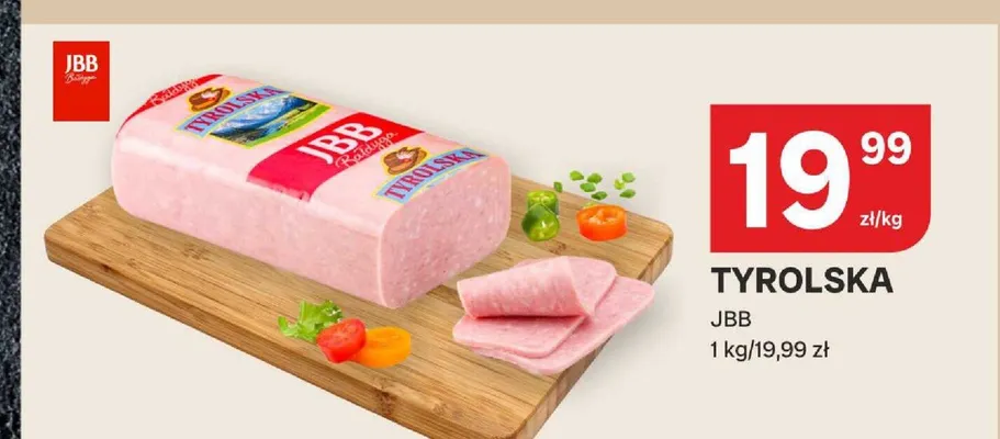 Kiełbasa tyrolska JBB promocja w Chorten