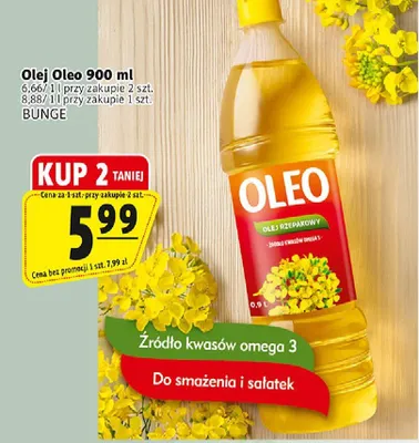 Olej rzepakowy Oleo Bunge promocja w Prim Market