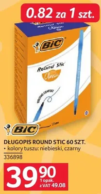 Długopis Bic Round Stic 60 szt. promocja w Selgros