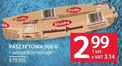 Pasztetowa 300g Duda 679405 promocja w Selgros