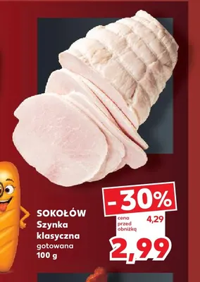 Szynka klasyczna gotowana Sokołów promocja w Kaufland