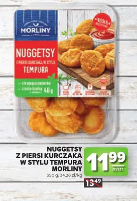 Nuggetsy z piersi kurczaka w stylu tempura Morliny promocja w Stokrotka