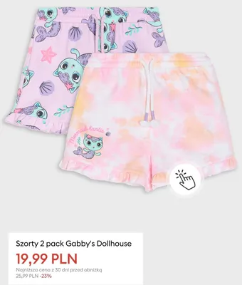 Szorty 2-pak Gabby's Dollhouse promocja w Sinsay