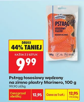 Pstrąg łososiowy wędzony na zimno plastry promocja w Biedronka