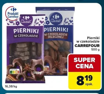 Pierniki w czekoladzie Carrefour promocja w Globi