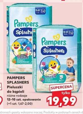 Pieluszki do kąpieli Pampers Splashers promocja w Kaufland