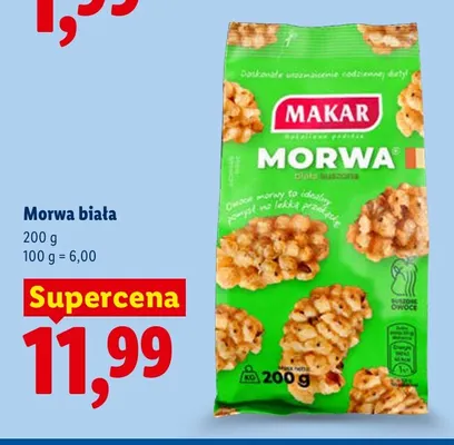Morwa biała suszona Makar promocja w Lidl