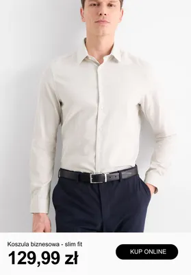 Koszula biznesowa slim fit promocja w C&A