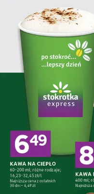 Kawa na ciepło różne rodzaje promocja w Stokrotka