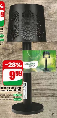 Latarenka solarna plastikowa klosz 6 LED promocja w Dino