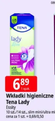 Wkładki higieniczne Tena Lady promocja w Leclerc
