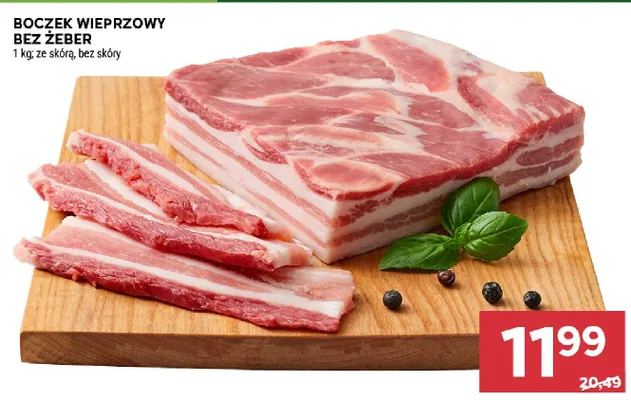 Boczek wieprzowy bez żeber promocja w Stokrotka