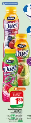 Napój jogurtowy Jovi Duet o smaku Truskawka-Kiwi promocja w Dino