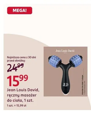 Ręczny masażer do ciała Jean Louis David promocja w Rossmann