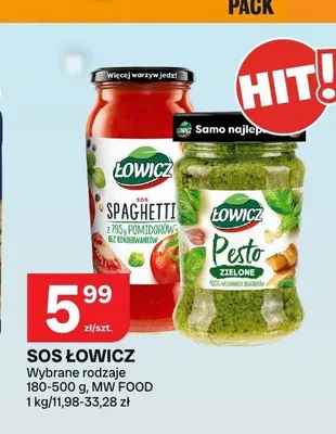 Sos Łowicz Spaghetti promocja w Chorten
