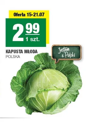 Kapusta młoda polska promocja w SPAR