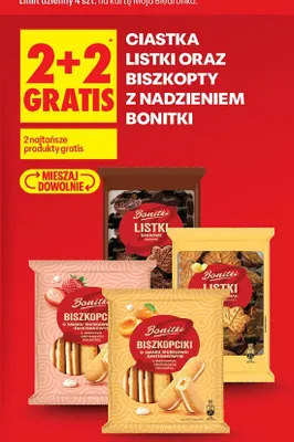 Biszkopty o smaku morelowym Bonitki promocja w Biedronka