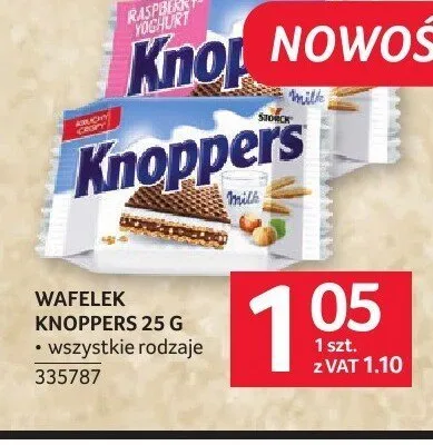 Wafelek Knoppers promocja w Selgros