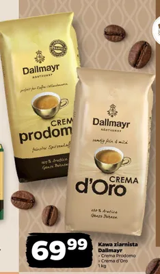 Kawa ziarnista Dallmayr Crema d'Oro promocja w Netto