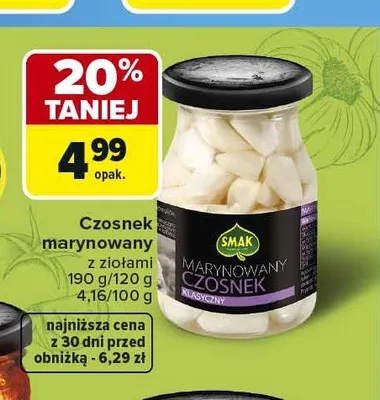 Czosnek marynowany z ziołami Smak promocja w Carrefour