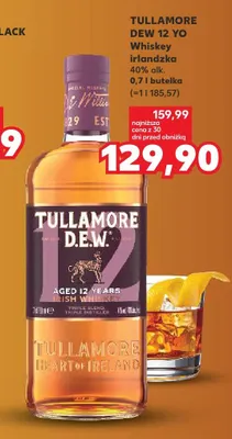 Whiskey irlandzka Tullamore D.E.W. 12 YO promocja w Kaufland