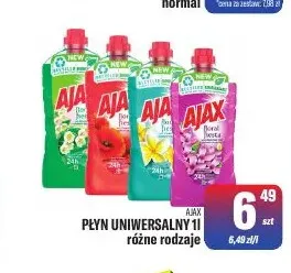 Płyn uniwersalny Ajax promocja w Tomi Markt