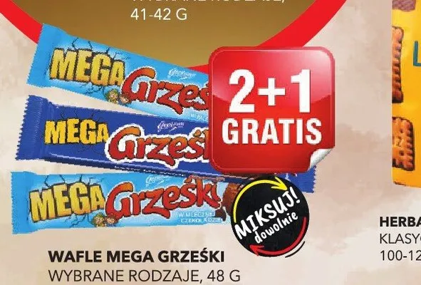 Wafle MEGA GRZEŚKI promocja w Top Market